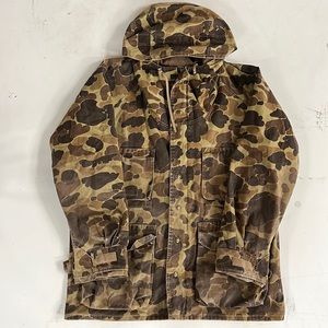Columbia Gore-Tex Camo Camouflage Hooded Jacket (FLAWS)